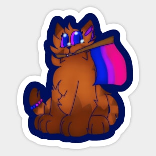 Bisexual Flag Cat Sticker